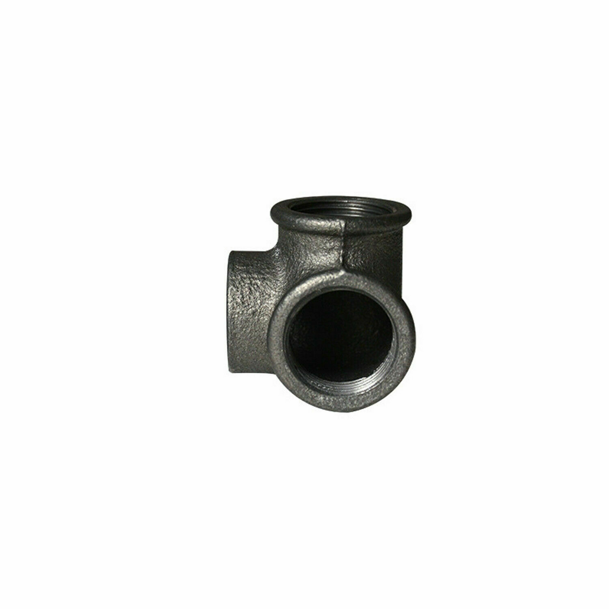 3/4 Inch Malleable Iron 3 Way Corner Pipe Fitting Raw - photo 2