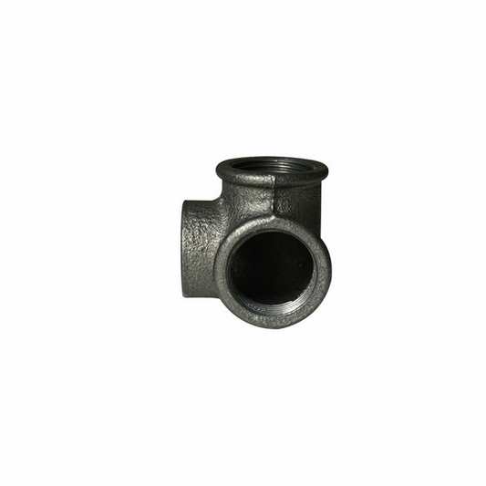 3/4 Inch Malleable Iron 3 Way Corner Pipe Fitting Raw - photo 2