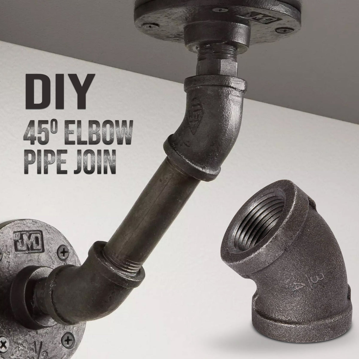 3/4 Inch Malleable Iron 45 Degree Elbow Raw - photo 2
