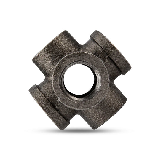 3/4 Inch Malleable Iron 6 Way Pipe Fitting Raw - photo 2
