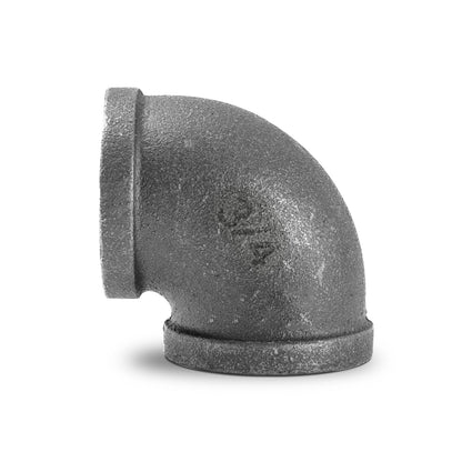 3/4 Inch Malleable Iron 90 Degree Elbow Raw - Single