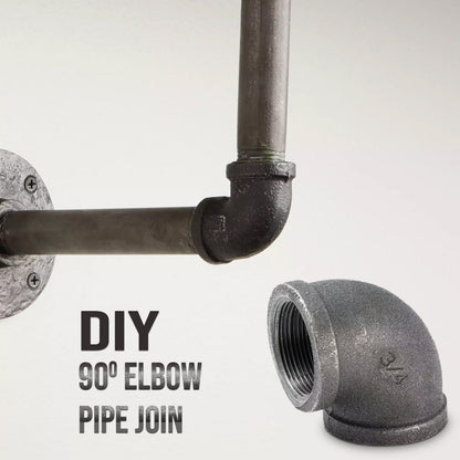 3/4 Inch Malleable Iron 90 Degree Elbow Raw - photo 2