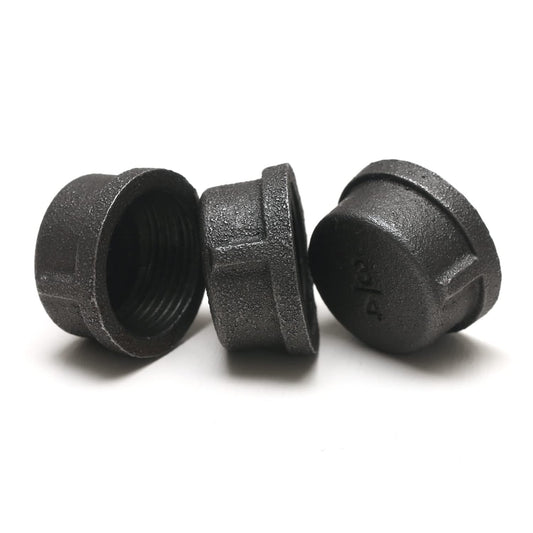 3/4 Inch Malleable Iron Pipe End Cap Raw - photo 2