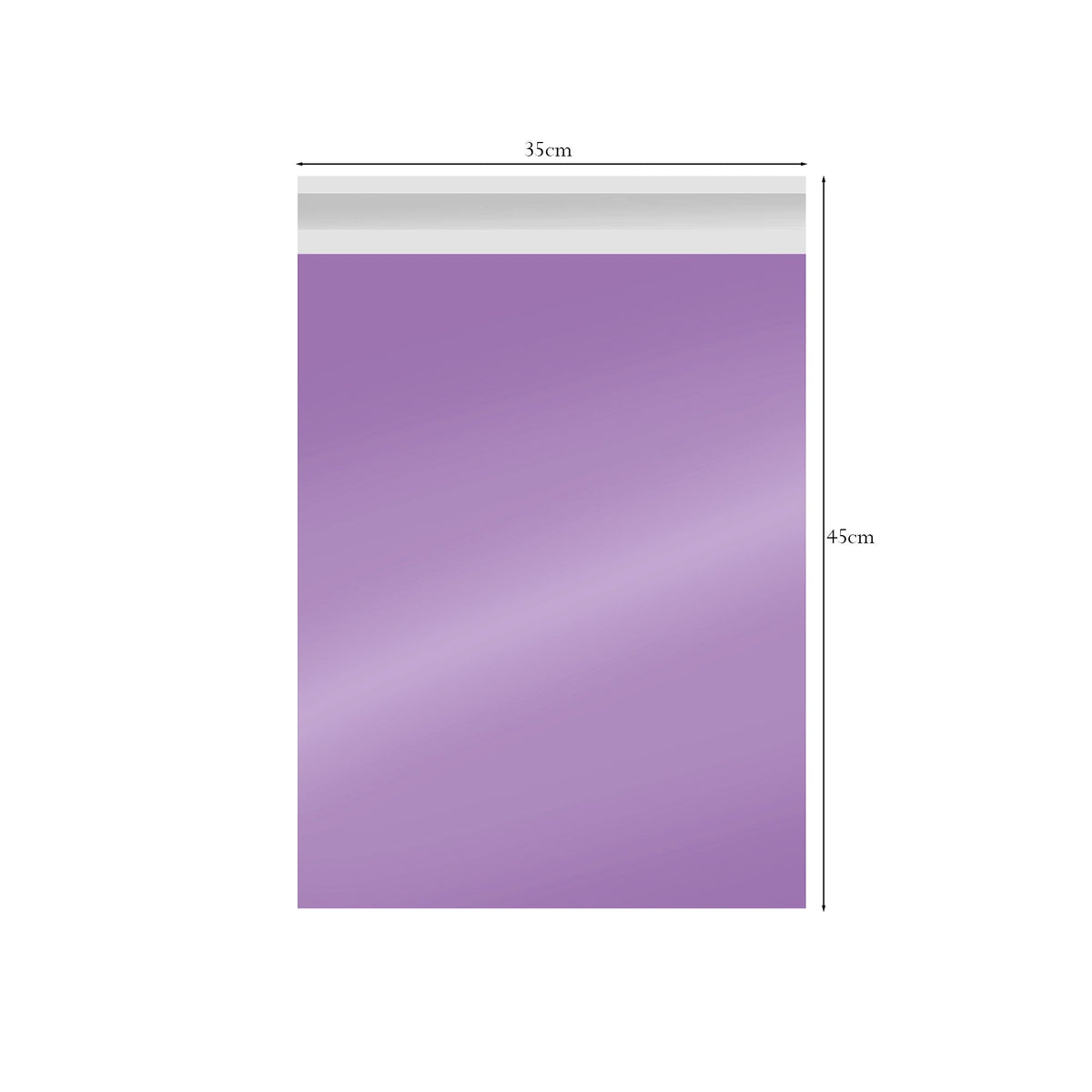 Mailing Bags 35 x 45 cm – Pack of 20, Black, Pink, Purple or White - Purple, 35 x 45 cm