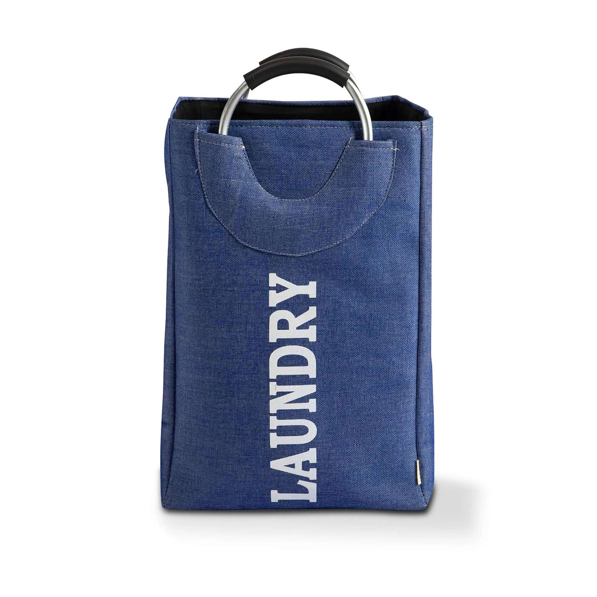 Foldable Laundry Bags with Aluminium Handles, Pack of 2 – 37 L, Blue - photo 2
