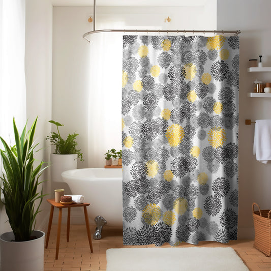 Print Fabric Solid Colour Curtain