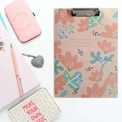 A4 Floral Clipboards with Ruler Edge – Pack of 4, Choice of 4 Designs - photo 5