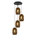 4-Light Cascade Pendant – Bronze-Tone Eyeball Shades, E27