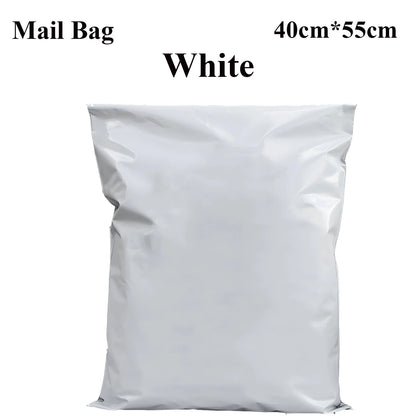 Pink or White Mailing Bags 40 x 55 cm – Pack of 20, Self-Seal - White, 40 x 55 cm