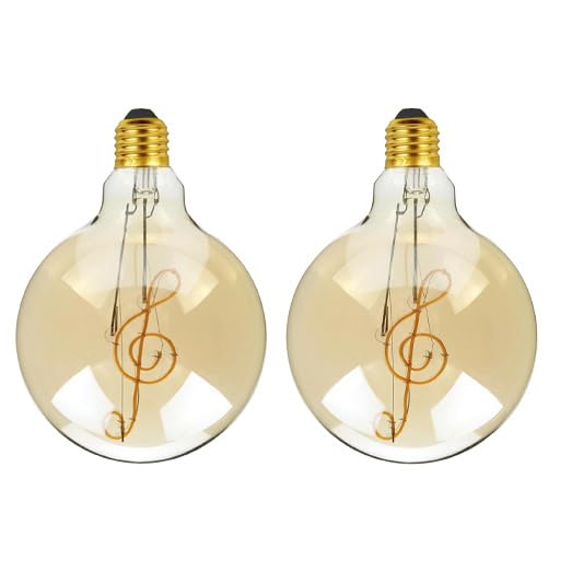LED G125 4W E27 Globe Bulb Edison Spiral Filament Screw~1330