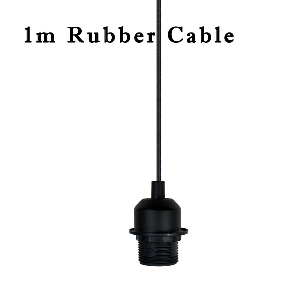 Pendant Light Fitting – E27 Holder, 1 m Cable, Single or Packs - photo 36