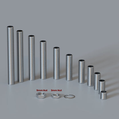 M10 Hollow Aluminium Lamp Tube 90 mm – Pack of 5 - photo 6