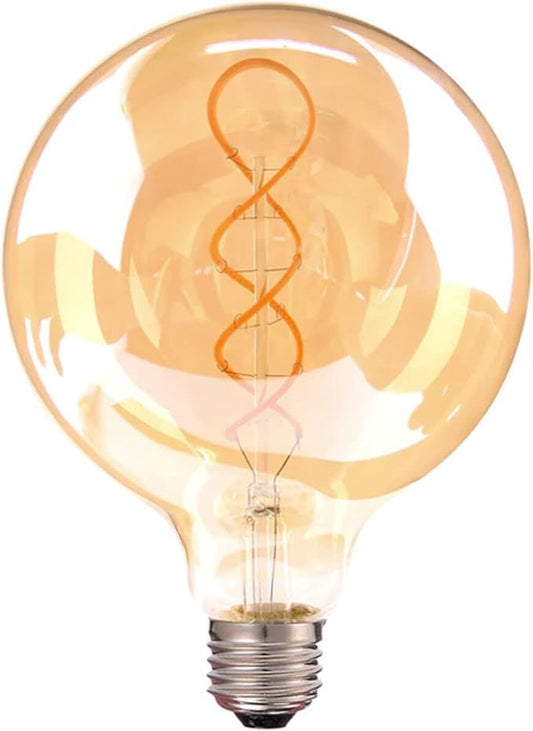 LED G125 4W E27 Globe Bulb Edison Spiral Filament Screw~1330