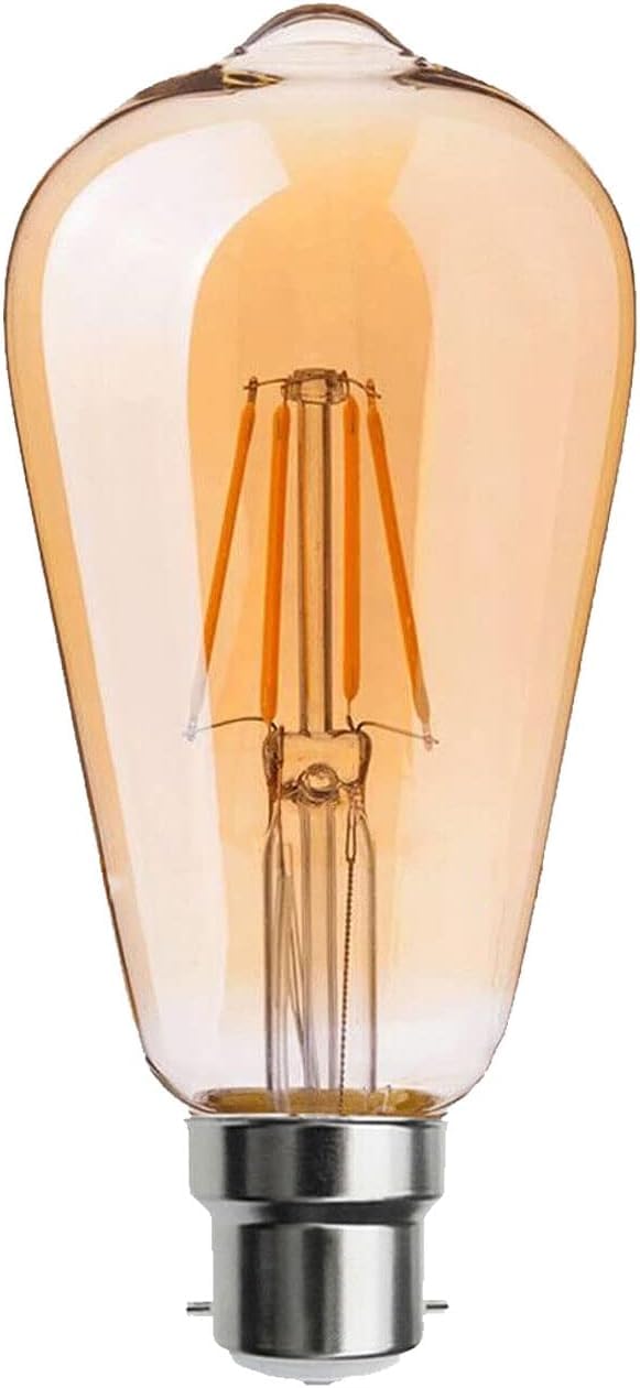 Vintage T185 4W LED Spiral Filament Edison Light Bulb Warm White  ~1335