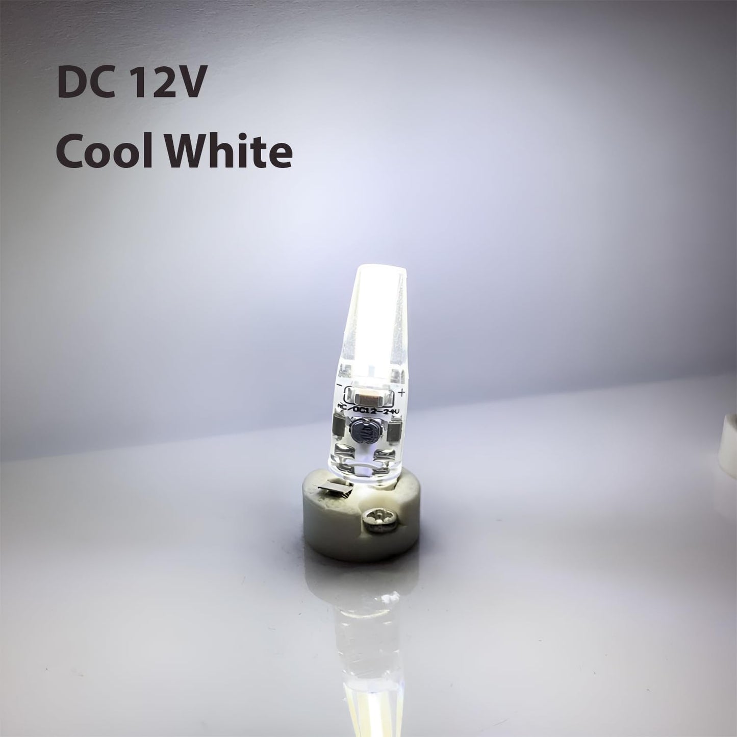 G4 COB LED 3W 12V/220V Cool White Halogen Bulbs~1342