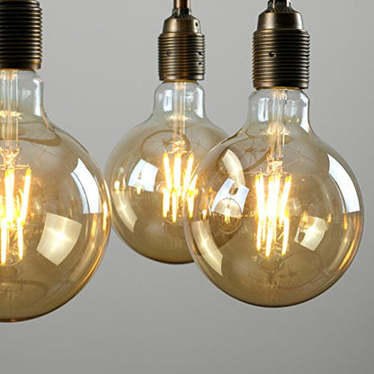 G95 LED 4W Bulb B22 Dimmable Amber Glass~1338