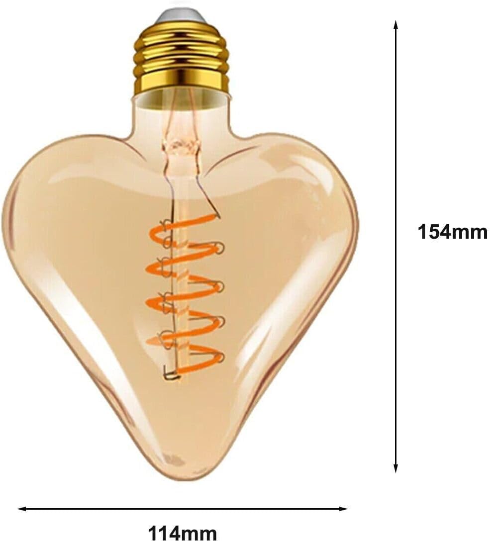 LED G125 4W E27 Globe Bulb Edison Spiral Filament Screw~1330