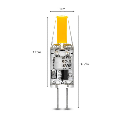 G4 COB LED 3W 12V/220V Cool White Halogen Bulbs~1342