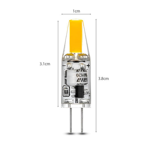 G4 COB LED 3W 12V/220V Cool White Halogen Bulbs~1342