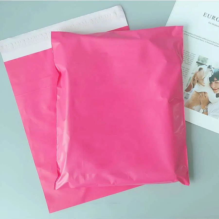White and Pink Colour Plastic mailing bags Postage Bag strong bag-Application  image.jpg