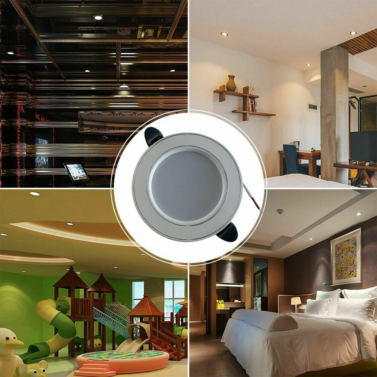 5W Round LED Recessed Downlight – Cool White 6000K, Packs - photo 3