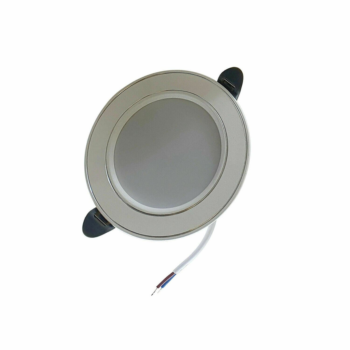5W Round LED Recessed Downlight – Cool White 6000K, Packs - Silver, Single, Integrated LED
