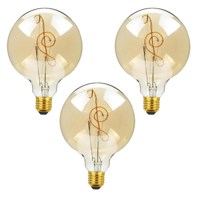 LED E27 Bulb G125 4W Music Music Filament Screw Bulb~1329