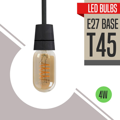 LED G125 4W E27 Globe Bulb Edison Spiral Filament Screw~1330