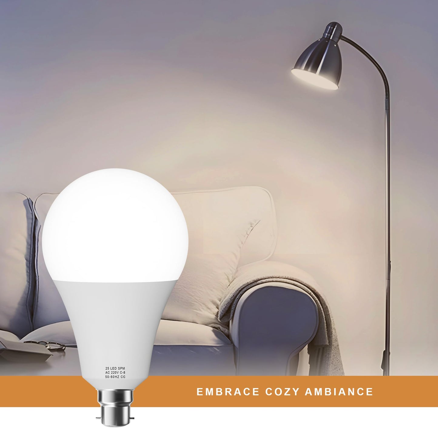 60W Equivalent, Warm White Bulb ~ 1327