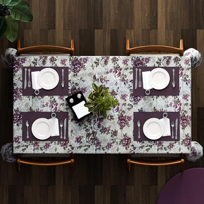 Modern 150x110 cm Rectangular Printed Polyester Tablecloth ~1238