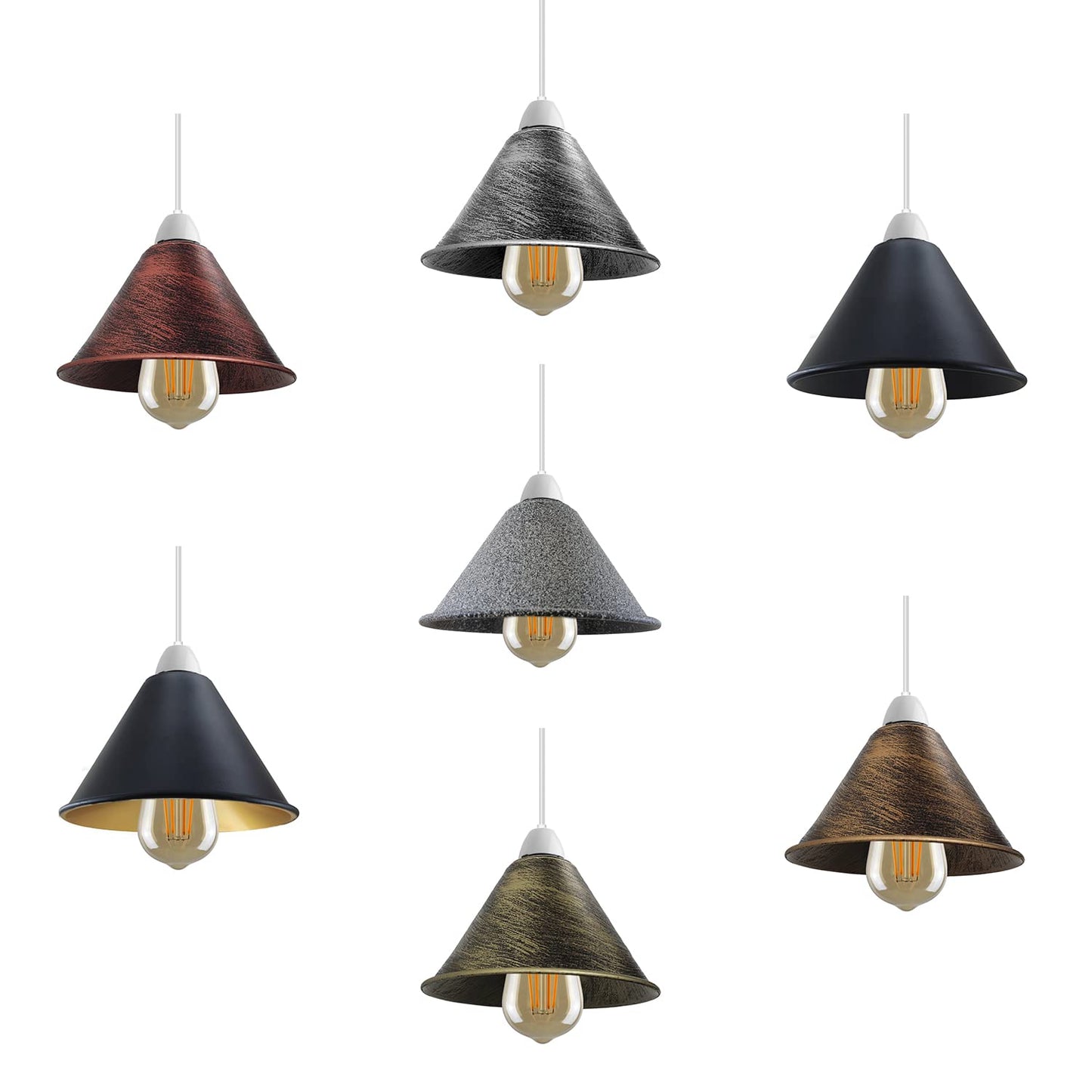 LEDSone Modern Ceiling Light Shade Set of 2