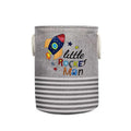 Kids' Laundry Basket – 'Little Rocket Man' Print, Foldable, 40 x 50 cm - 1 Basket