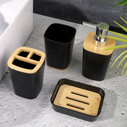 Bathroom Accessory Set with Bin & Toilet Brush – 6 or 7 Pieces, Round or Square - photo 7
