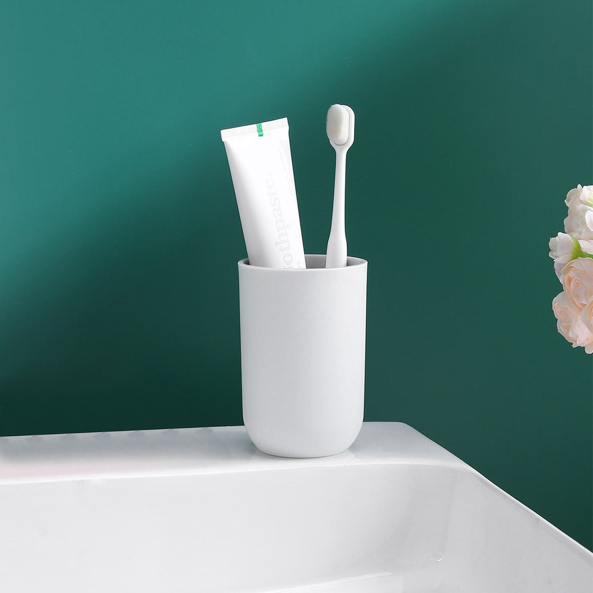 Bathroom Accessory Set with Bin & Toilet Brush – 6 or 7 Pieces, Round or Square - photo 6