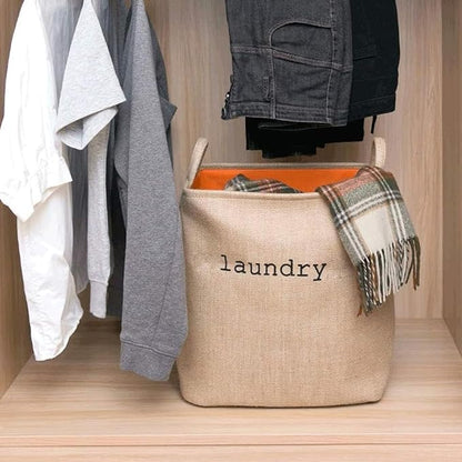 Fabric Clothes Storage Bags Large Household Basket~1019