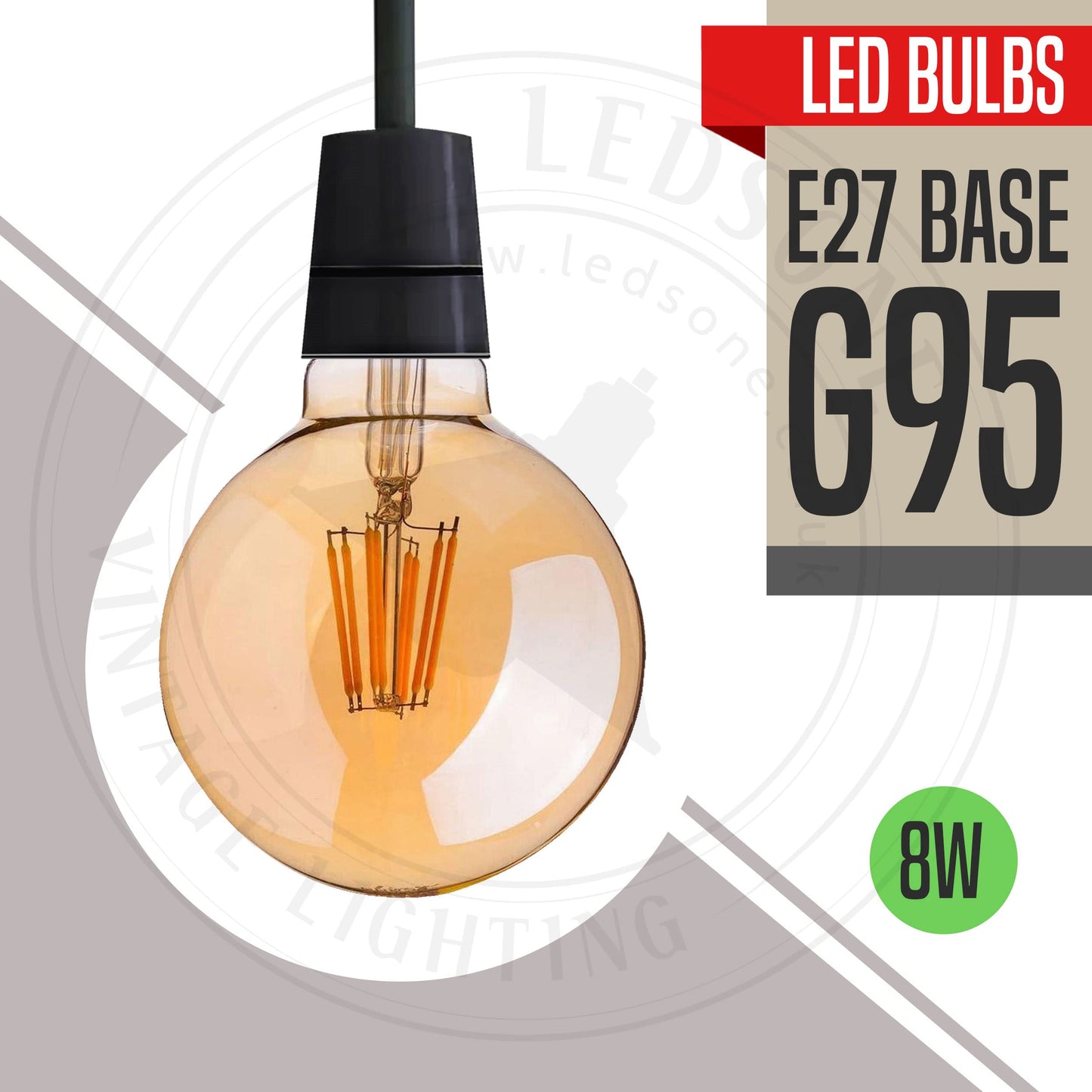 LED Dimmable E27 Screw Light Bulb Globe shape ~1326