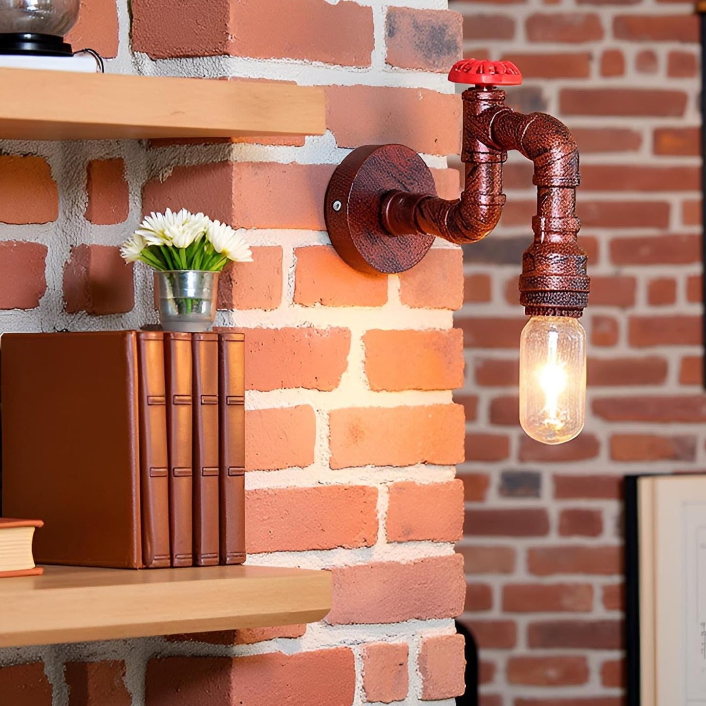 vintage rustic tap lamp light