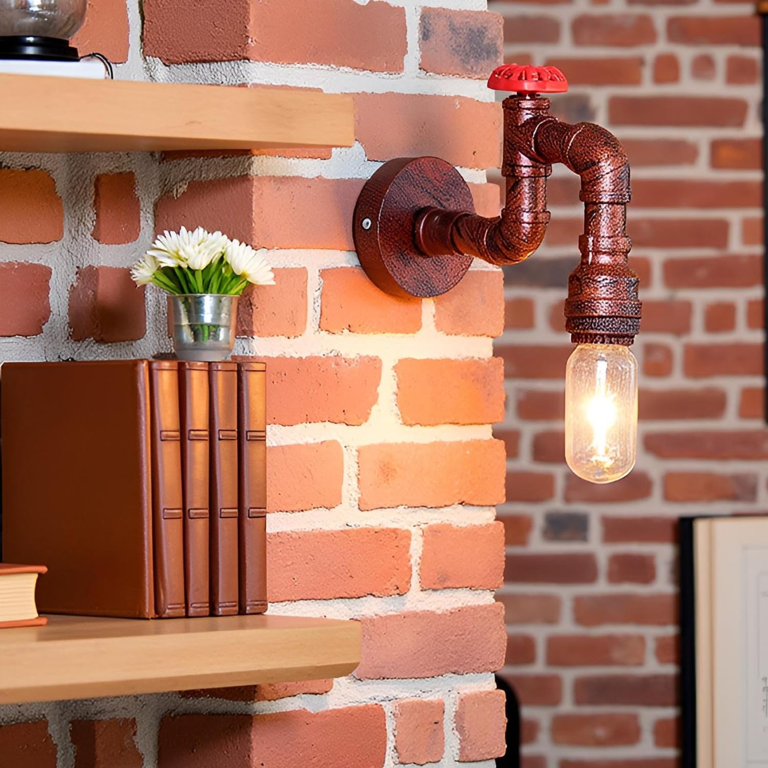 vintage rustic tap lamp light