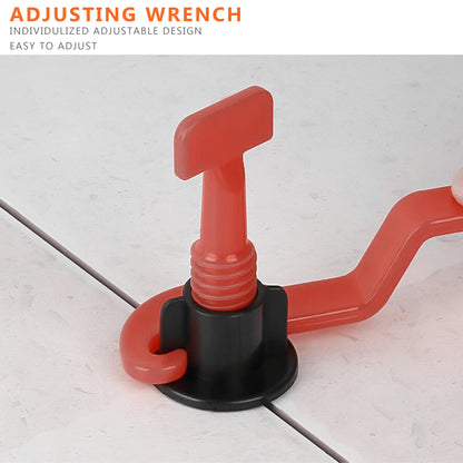 Tile Leveling System Kit Medium – 100pcs Reusable Levelers, 2 Wrenches & 400 Spacers~1323