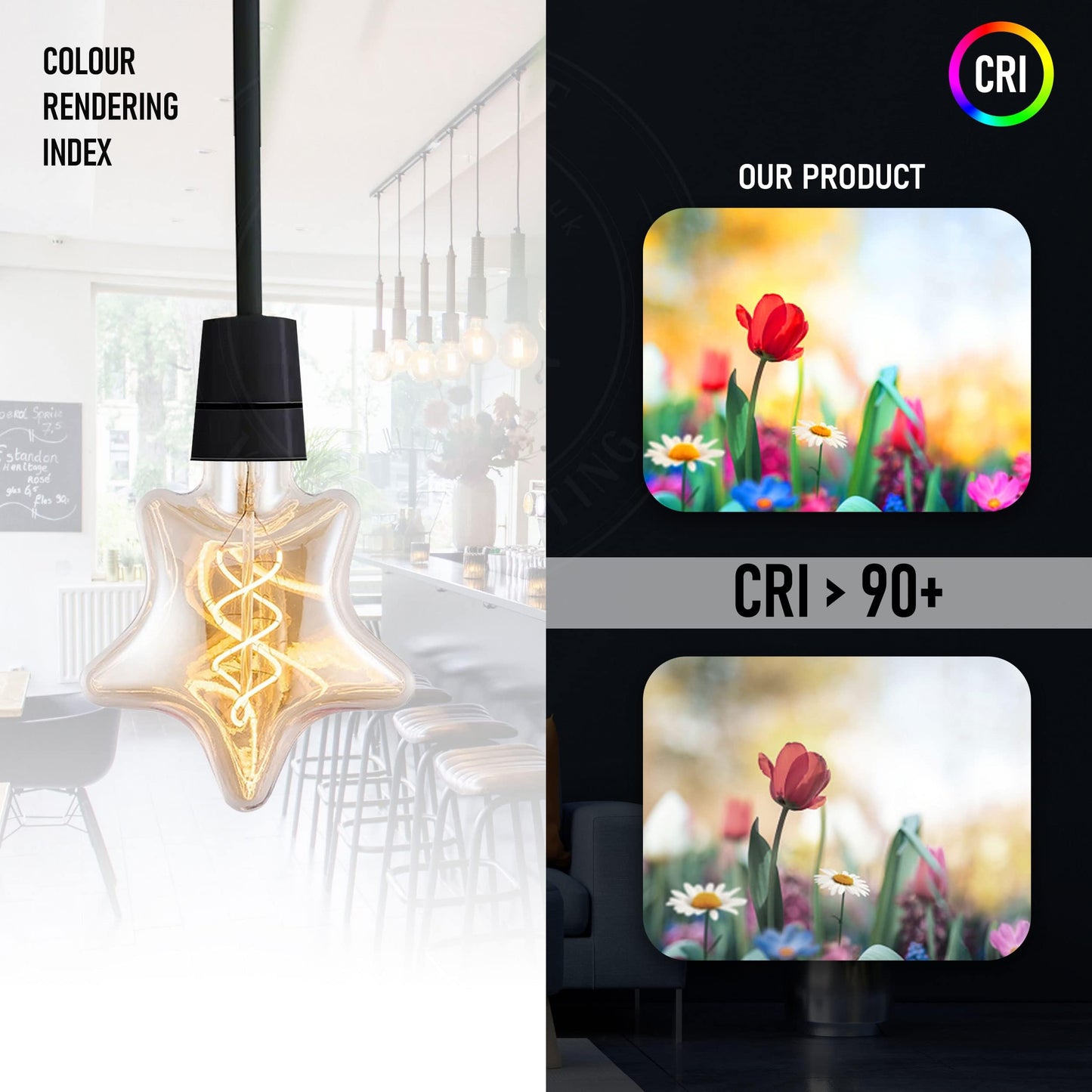 LED G125 4W E27 Globe Bulb Edison Spiral Filament Screw~1330