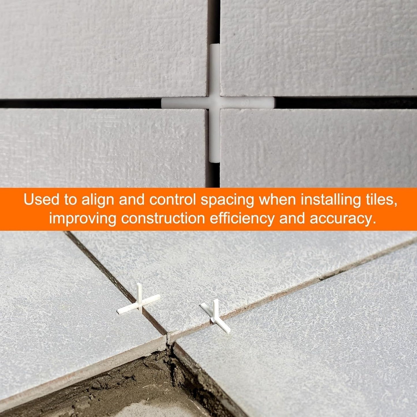 Slab Spacers Plastic Cross Shaped Tile Positioning DIY Paving Tiling ~1270