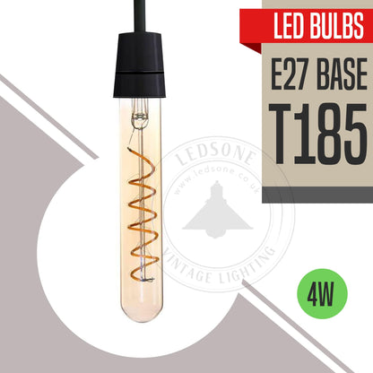 LED G125 4W E27 Globe Bulb Edison Spiral Filament Screw~1330