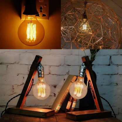 G 80-125W LED Bulb B22/E27 Dimmable Amber Glass~1337