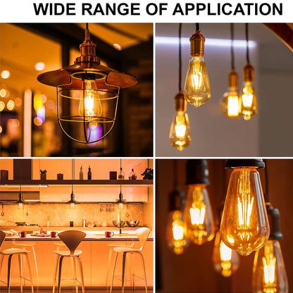 E27 LED Filament Bulb 4W Star Light Bulb Warm White ~1334