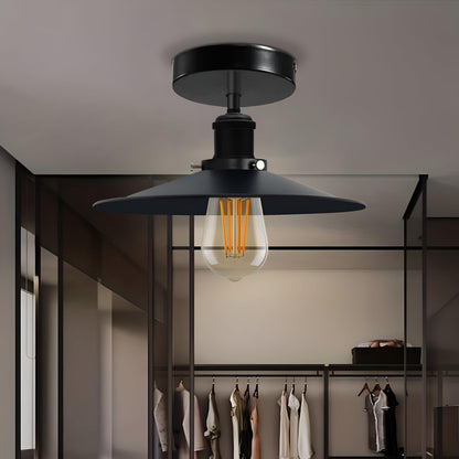 Modern Semi-Flush Mount Industrial Ceiling Light - 1336