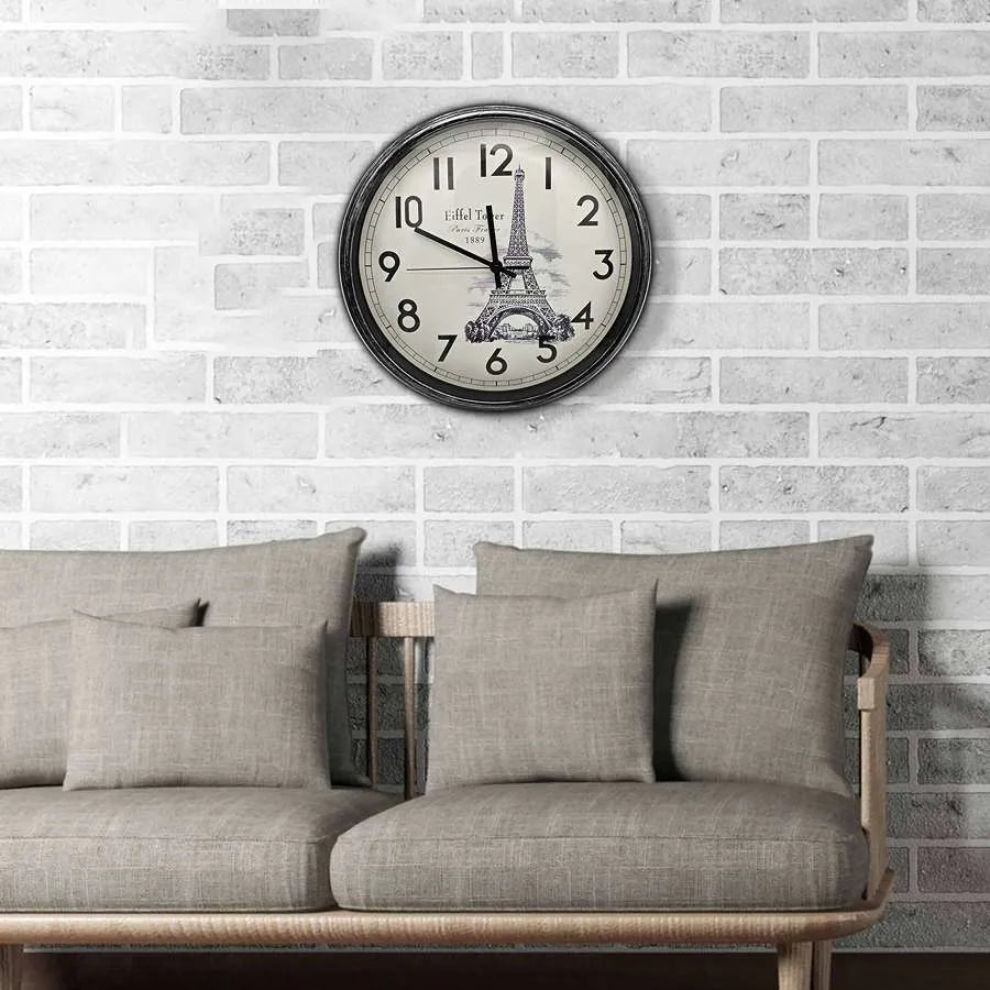 Shabby Chic Vintage Silent Wall Clock