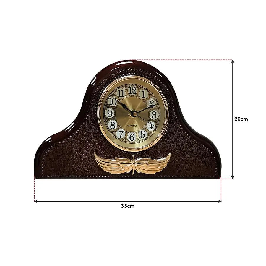 Small Bedside Clocks Napoleon Leather Mantel Silent Clock