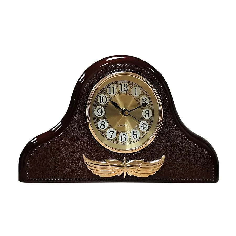 Small Bedside Clocks Napoleon Leather Mantel Silent Clock