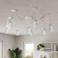 8-Light Spider Pendant – White, Silicone Holders, E27