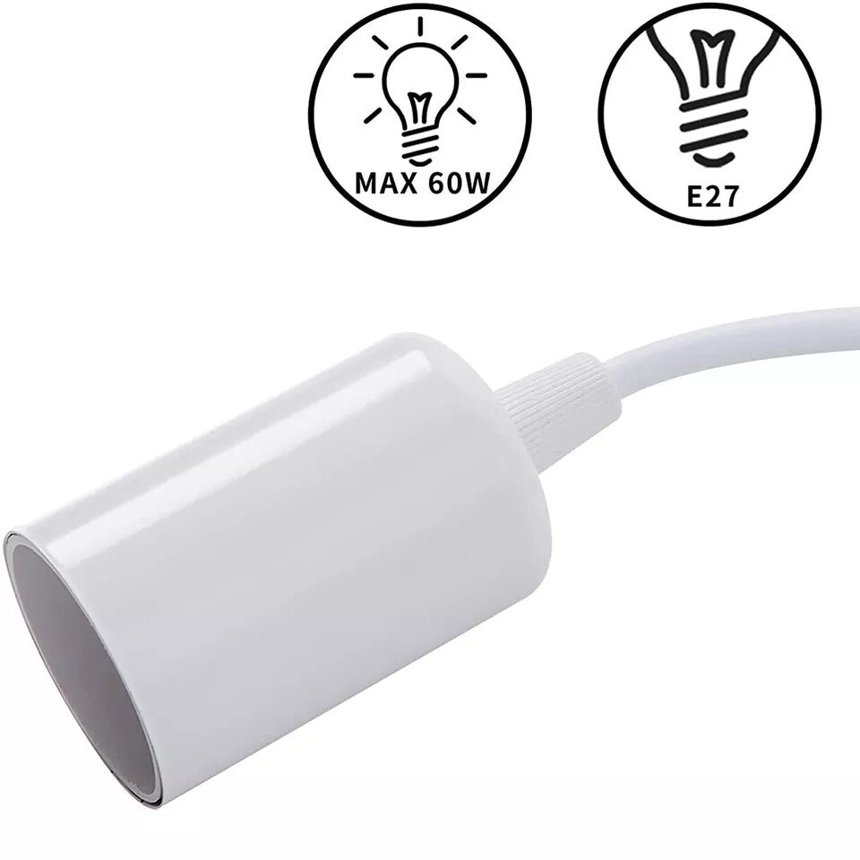 8-Light Spider Pendant – White Holders, Adjustable Cables - photo 5